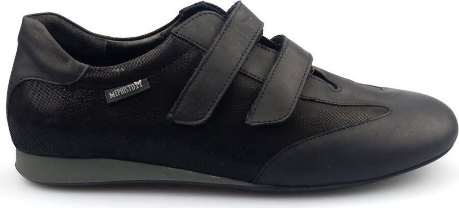 Mephisto BEA lederen dames sneaker met dubbele klittenband zwart - Foto 3