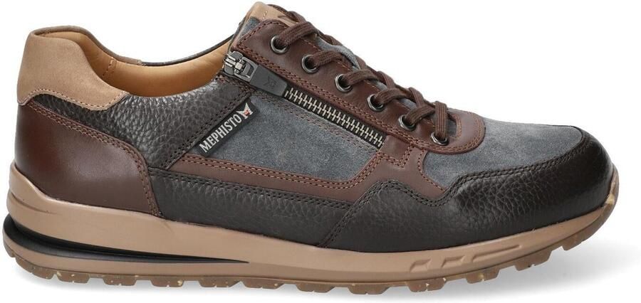Mephisto Donkerbruine Vetersneaker Stijlvol Praktisch