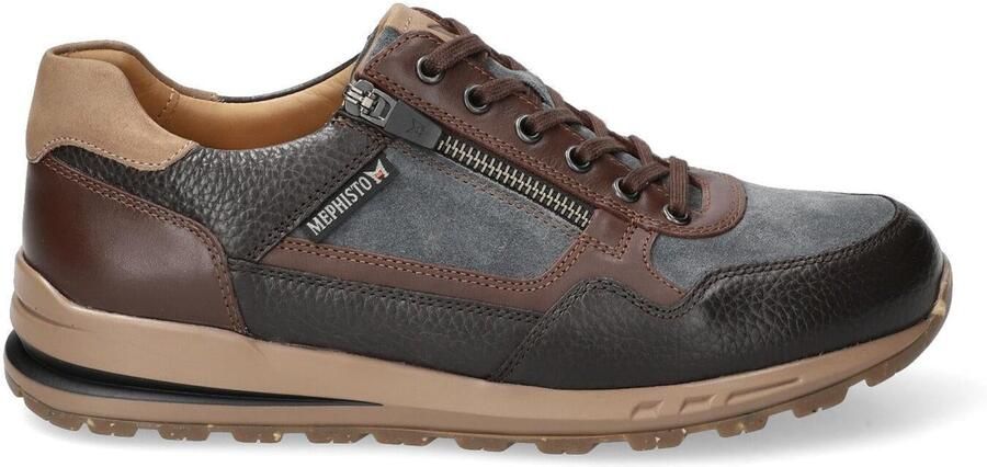 Mephisto Donkerbruine Vetersneaker Stijlvol Praktisch