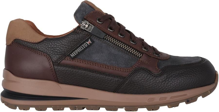 Mephisto Donkerbruine Vetersneaker Stijlvol Praktisch