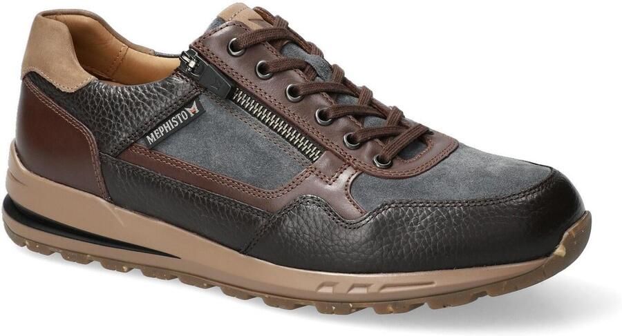 Mephisto Donkerbruine Vetersneaker Stijlvol Praktisch