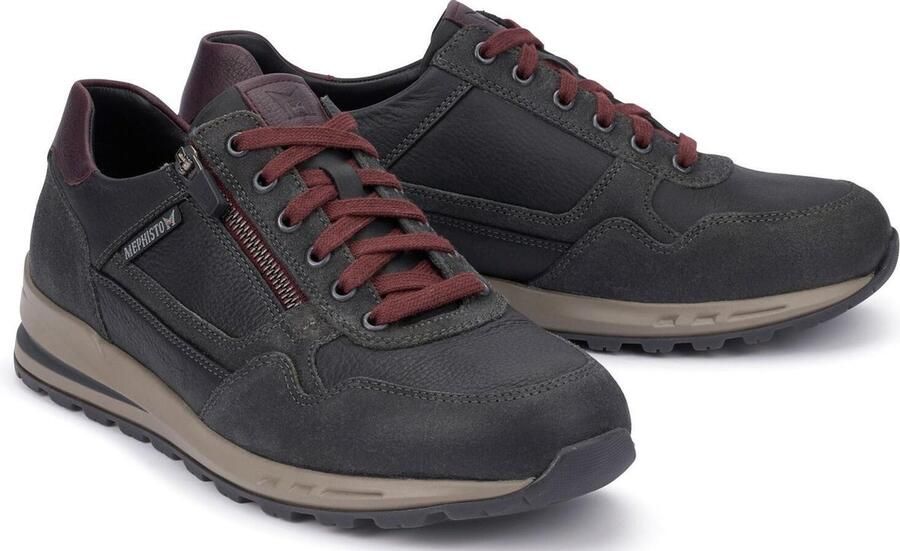 Mephisto Bradley heren sneaker grijs - Foto 4
