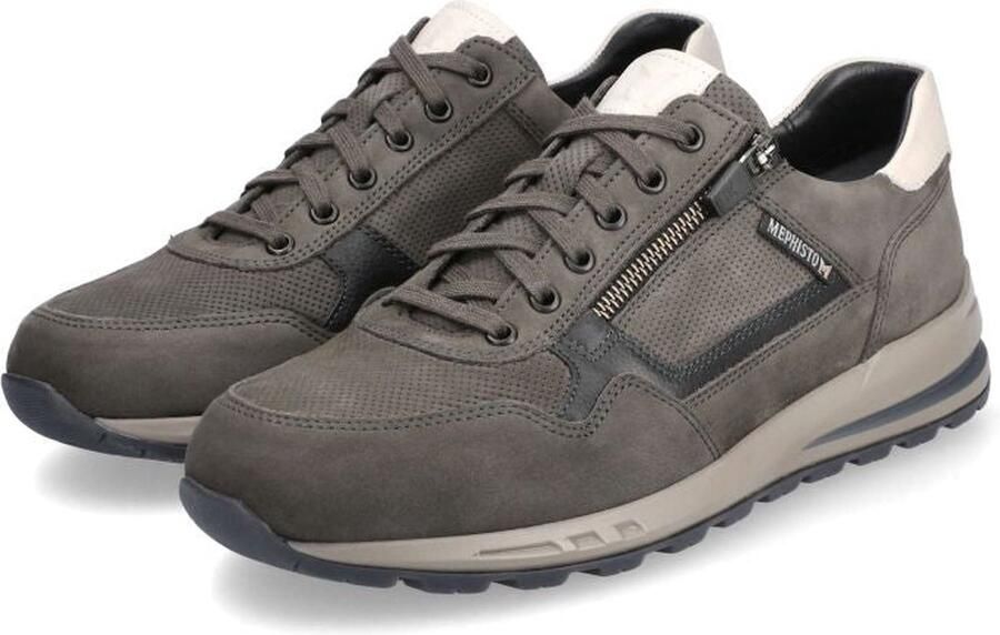 Mephisto Bradley heren sneaker grijs - Foto 3