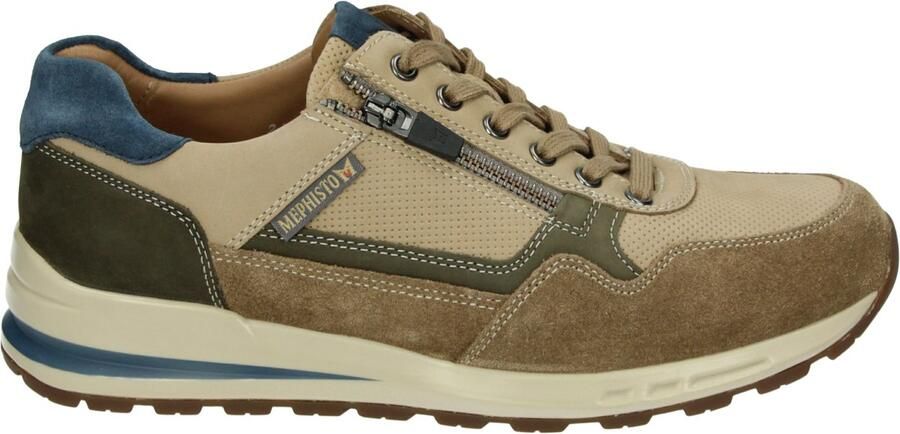 Mephisto BRADLEY VELSPORT Vrije tijdsschoenen Heren veterschoen Heren sneakersCasual Taupe - Foto 1