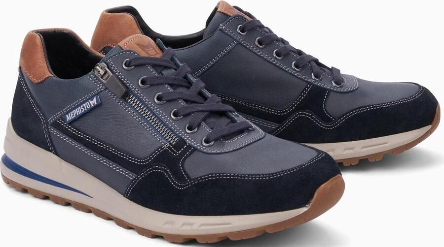 Mephisto BRADLEY RANDY Volwassenen Heren sneakersHeren veterschoenVrije tijdsschoenen Blauw - Foto 11