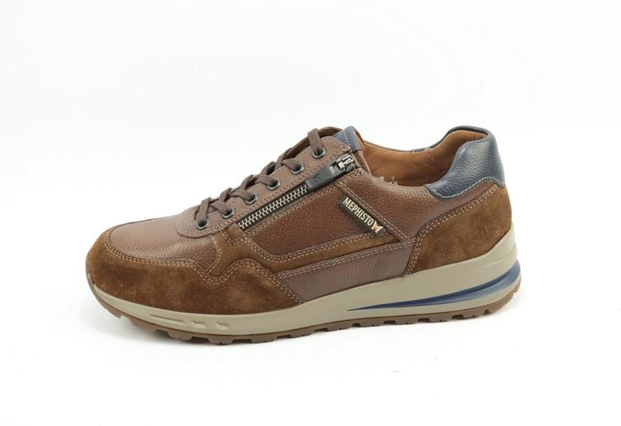 Mephisto Bradley Veterschoenen sneakers Bruin