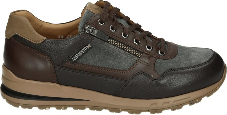 Mephisto BRADLEY Vrije tijdsschoenen Heren veterschoen Heren sneakersCasual Bruin - Foto 2