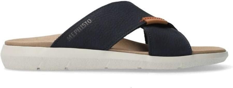 Mephisto Blauwe Heren Slide Sandaal Collectie