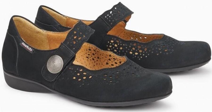 Mephisto Dames Instappers Zwart