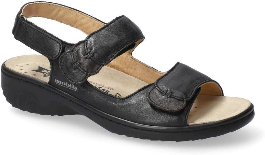 Mephisto Sandalen met sleehak perlkid white