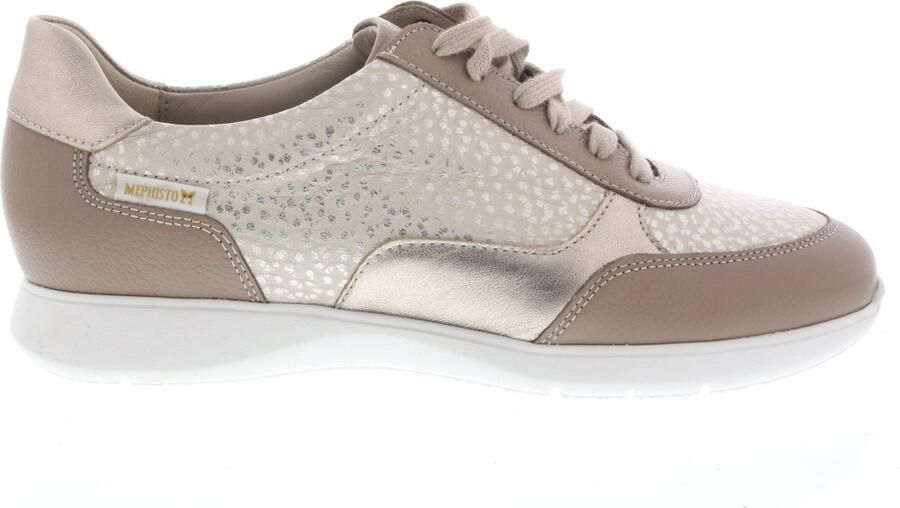 Mephisto Dames Veterschoenen Mendy Ceylan Taupe