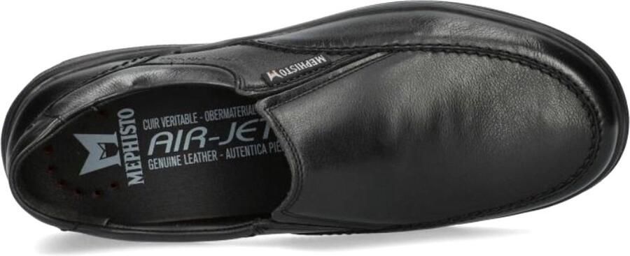 Mephisto Zwarte Leren Mocassin voor Heren Black - Foto 3