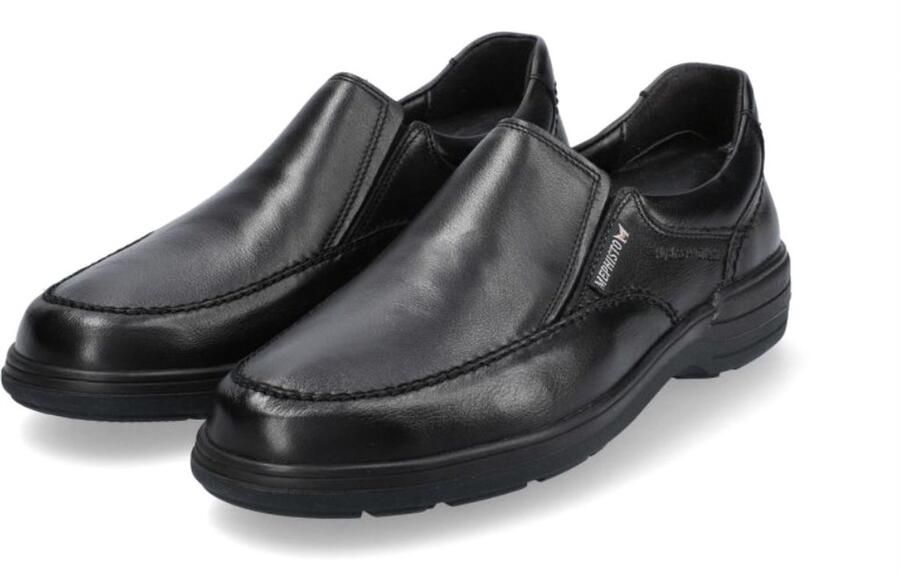 Mephisto Zwarte Leren Mocassin voor Heren Black - Foto 2