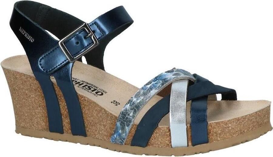 Mephisto Donkerblauwe Sandalen Lanny Dames