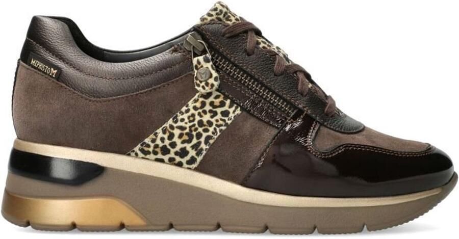 Mephisto Bronzen Sneaker met Rits voor Dames