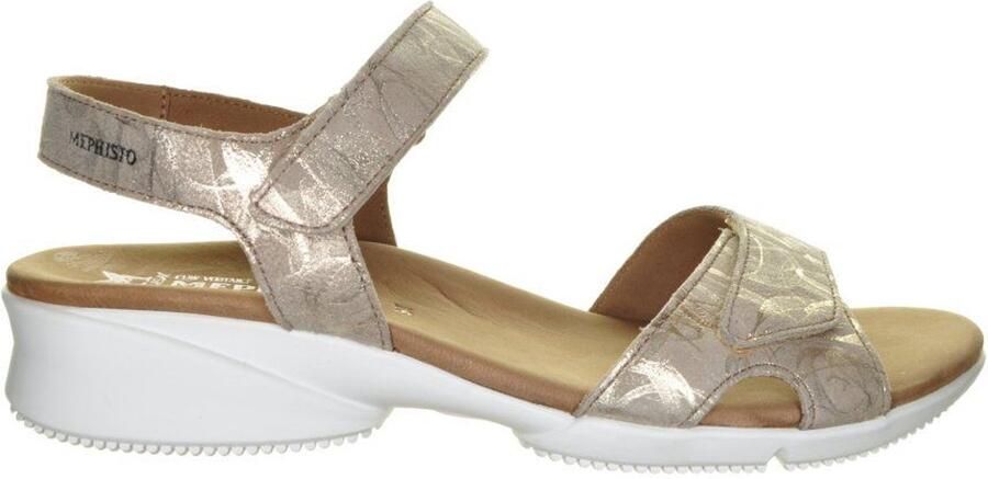 Mephisto Zwarte Geklede Lederen Sandalen Met Sleehak - Foto 2