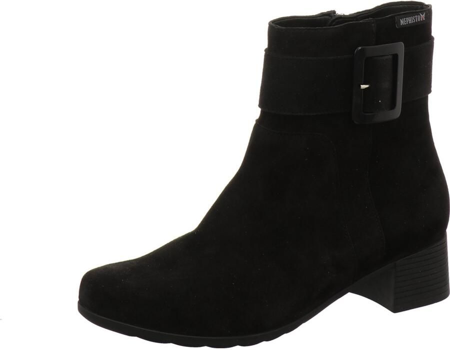 Mephisto Zwarte Gianina Enkellaars voor Black