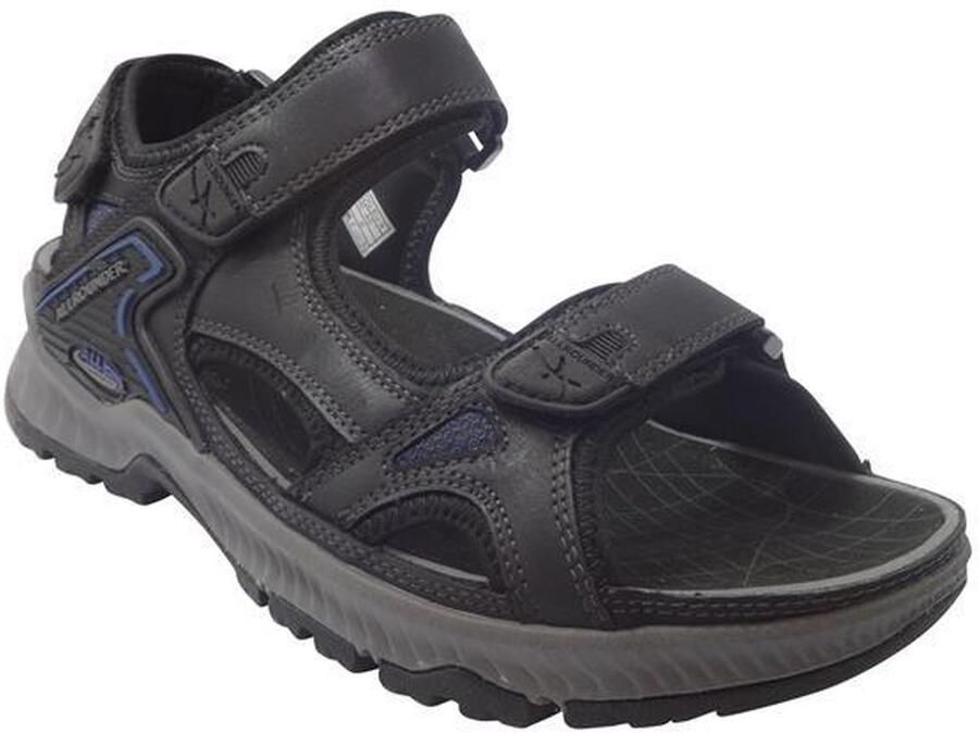 Mephisto Allrounder Sandalen Honduras Zwart Imitatie Leer Verwisselbaar Voetbed - Foto 2