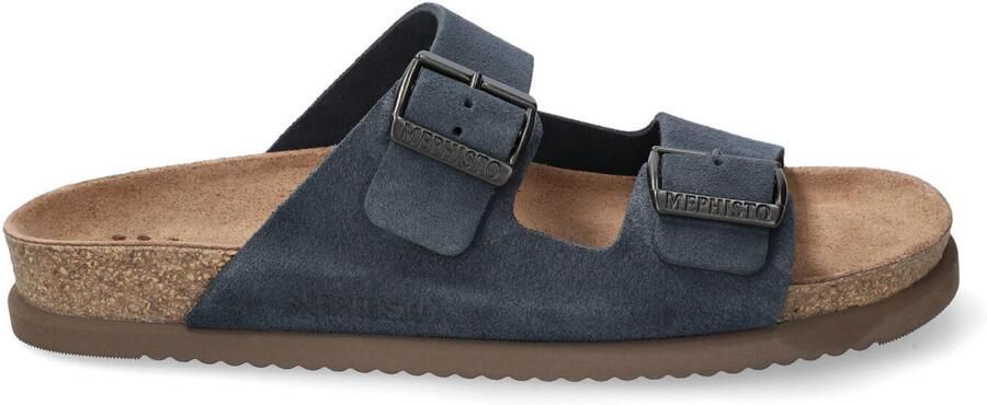 Mephisto heren slippers blauw