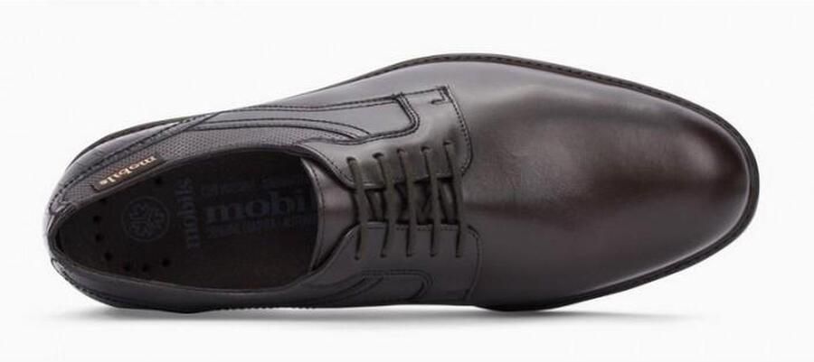 Mephisto Flavien Heren Leren Veterschoen Donkerbruin - Foto 4