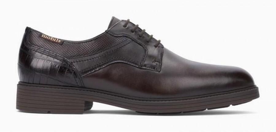 Mephisto Flavien Heren Leren Veterschoen Donkerbruin - Foto 2