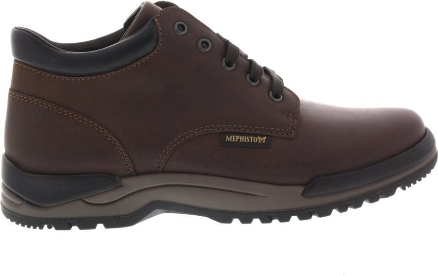 Mephisto Heren Veterschoenen Clement Grizzly Dark Brown Donkerbruin