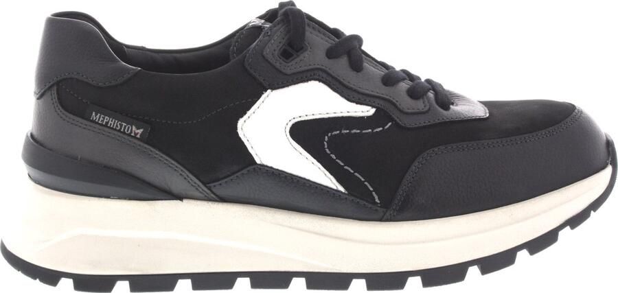 Mephisto Heren Veterschoenen Cruz Black Zwart