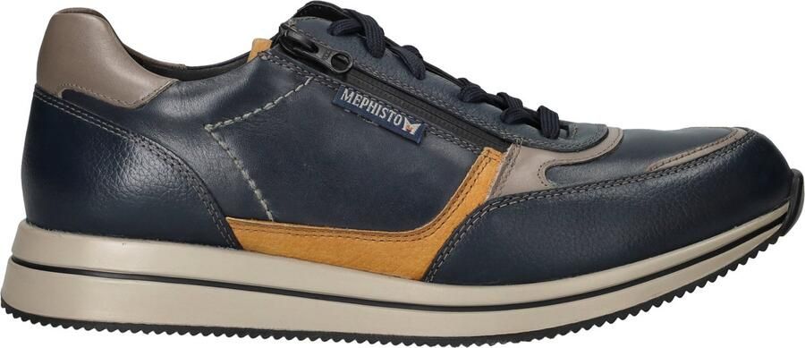 Mephisto Heren Veterschoenen Gilford Navy Donkerblauw