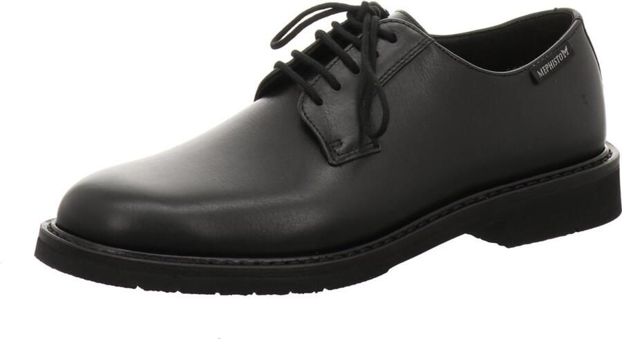 Mephisto Zwarte herensneakers met bloemendetail