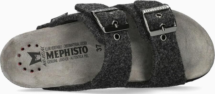 Mephisto Zwarte textielsandaal voor dames Black - Foto 3