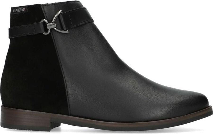 Mephisto Zwarte Enkellaars voor Dames Houria