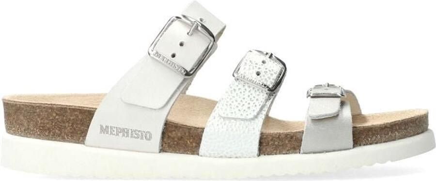 Mephisto Zilveren bandglijdsandaal met SOFT-air technologie