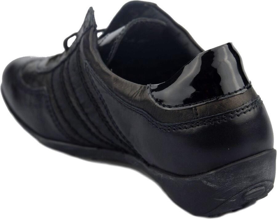 Mephisto Zwarte leren veterschoen voor dames Black - Foto 4