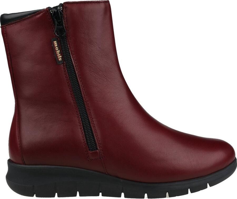 Mephisto Rode Ergonomische Enkellaars voor Vrouwen