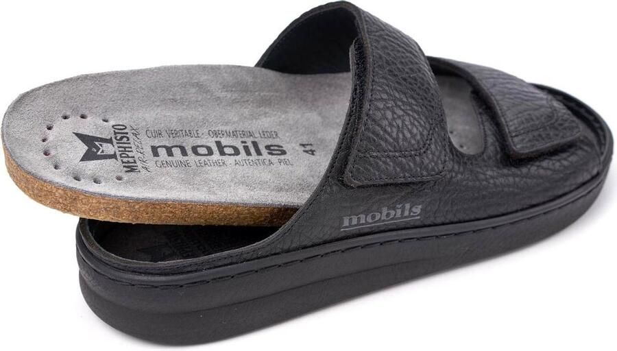 Mephisto Mobils JAMES heren sandaal zwart extra breed