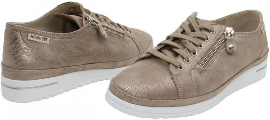 Mephisto June Taupe Comfort Veterschoen Dames
