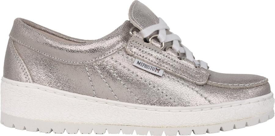 Mephisto Zilveren Patent Damessneakers