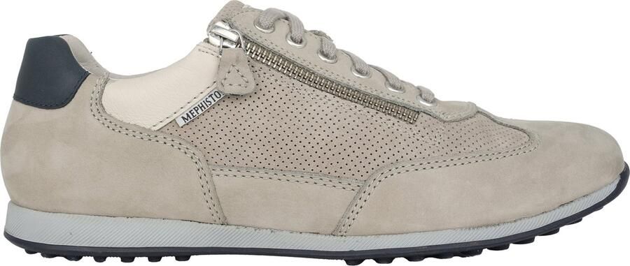 Mephisto Comfortabele Grijze Herensneaker Leon