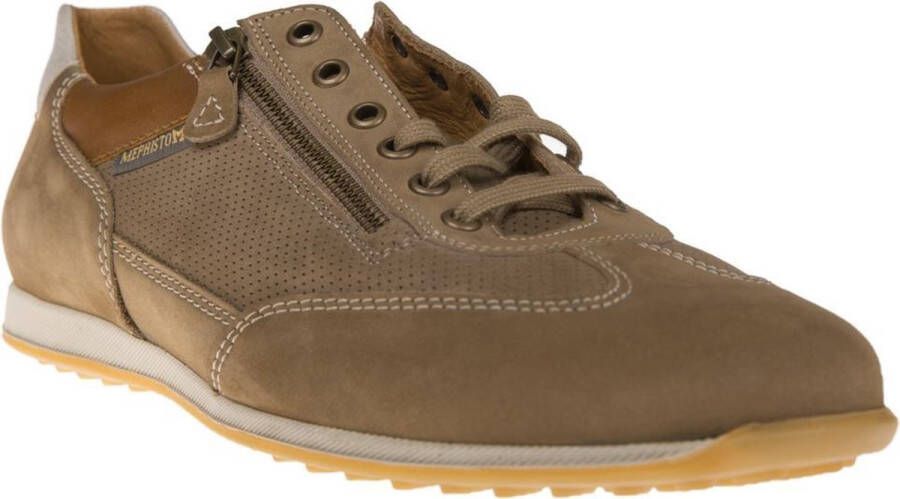 Mephisto LEON NOMAD Volwassenen Heren sneakersHeren veterschoenVrije tijdsschoenen Taupe - Foto 4