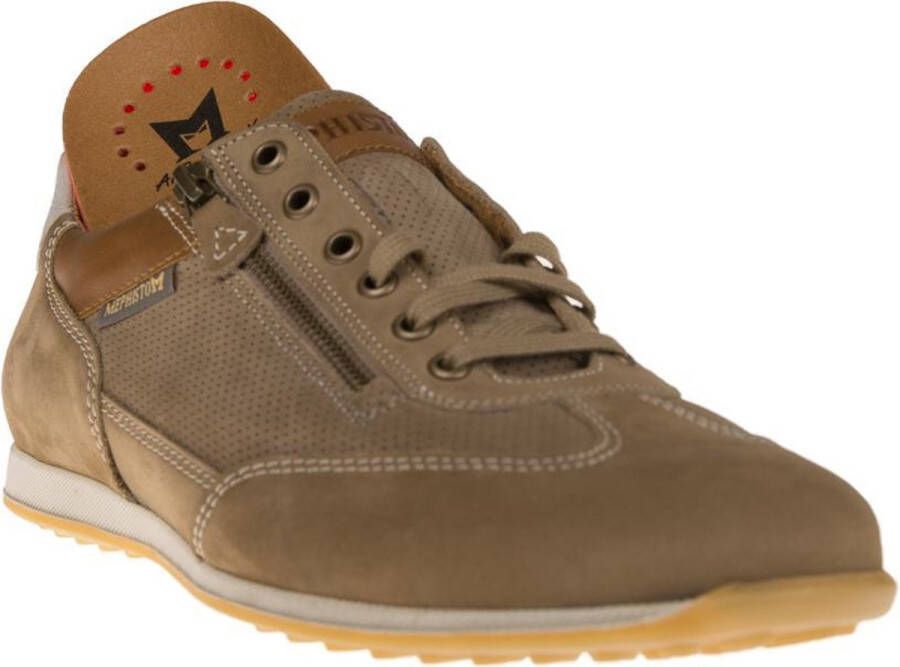 Mephisto LEON NOMAD Volwassenen Heren sneakersHeren veterschoenVrije tijdsschoenen Taupe - Foto 2