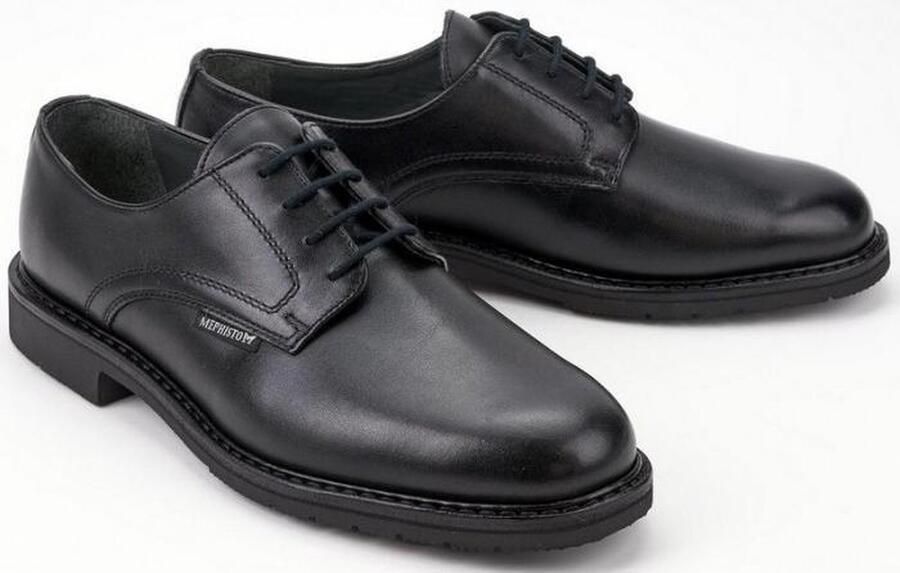 Mephisto MARLON Heren Veterschoen Handgemaakt Zwart