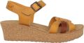 Mephisto Sandalen met sleehak Maryline - Bruin