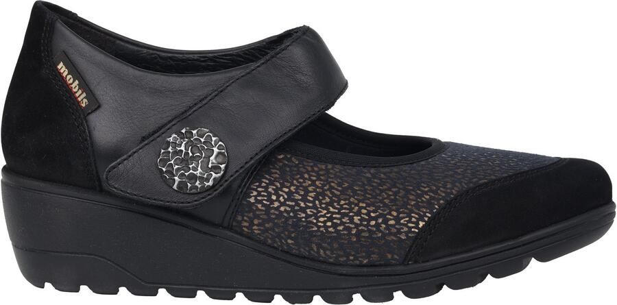 Mephisto Wijde Pasvorm Zwarte Ballerina Schoenen