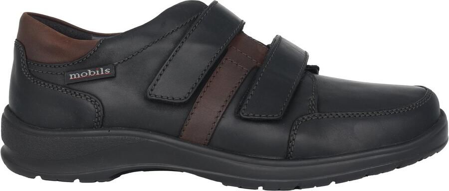 Mephisto Wijde pasvorm Velcro Sneaker Zwart