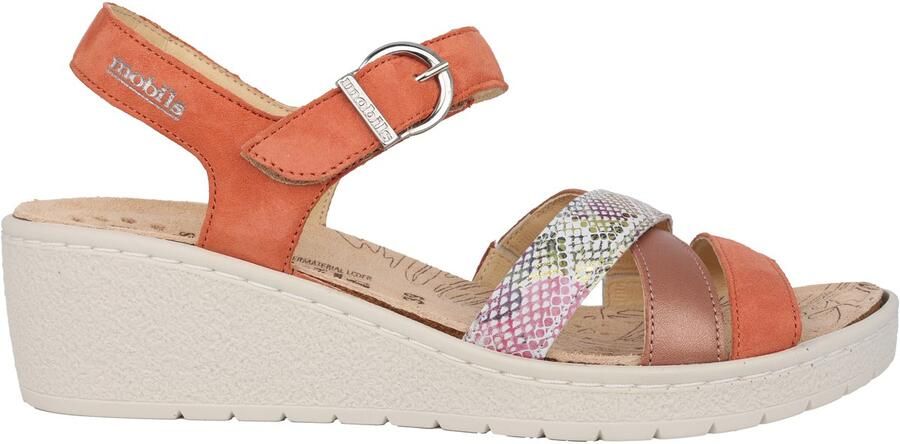 Mephisto Mobils Pietra dames sandaal oranje