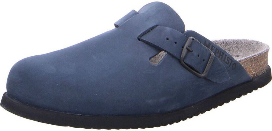 Mephisto Blauwe Heren Slippers Comfort Stijl