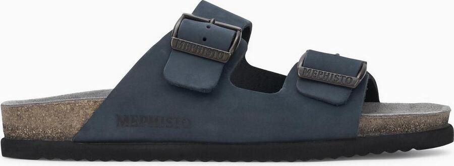 Mephisto NERIO SANDALBUCK Volwassenen Heren slippers Kleur: Blauw - Foto 4
