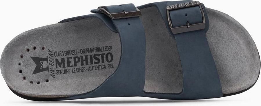 Mephisto NERIO SANDALBUCK Volwassenen Heren slippers Kleur: Blauw - Foto 2
