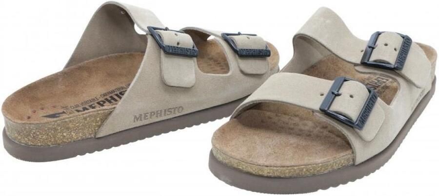 Mephisto Nerio Warm Grey Comfort Slipper Heren