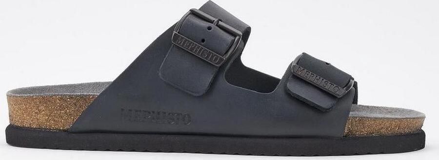 Mephisto NERIO zwart lederen heren slippers - Foto 8